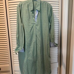 J. McLaughlin Cagney Green Patterned Dress